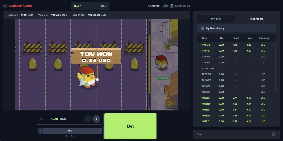 Chicken Cross Game