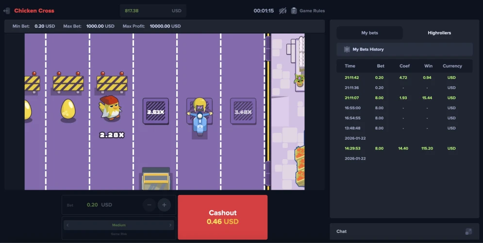 Chicken Cross Game